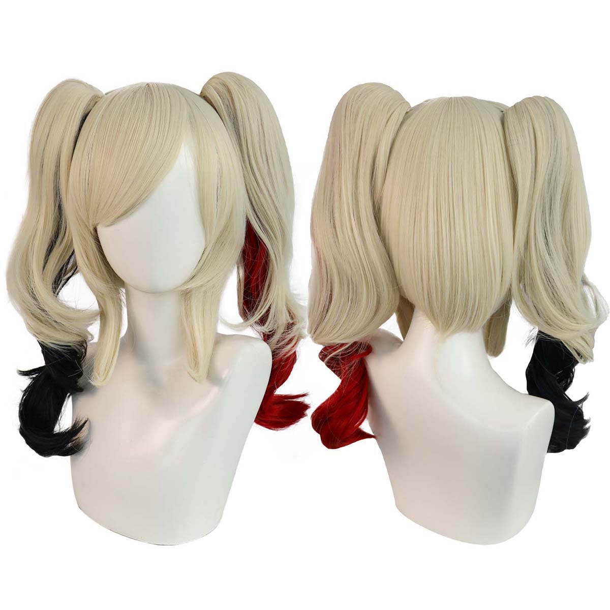 Women'S Harley Quinn Accessories - Парик для косплея Харли Квинн, блонд