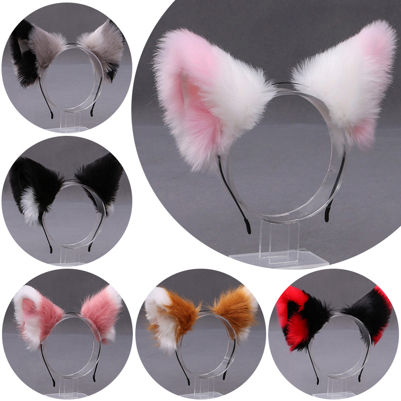 Women Accessories Wholesale - Пушистая повязка на голову с ушками