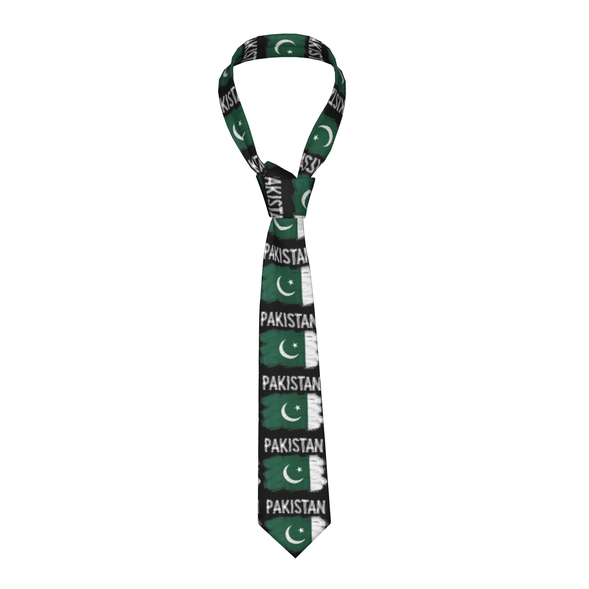 Women Accessories Pakistan - Классический галстук с пакистанским флагом для