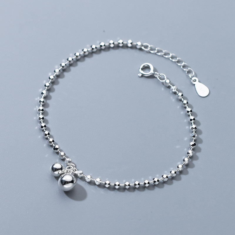 Beaded Anklet Chain - Браслет на ногу из серебра 925