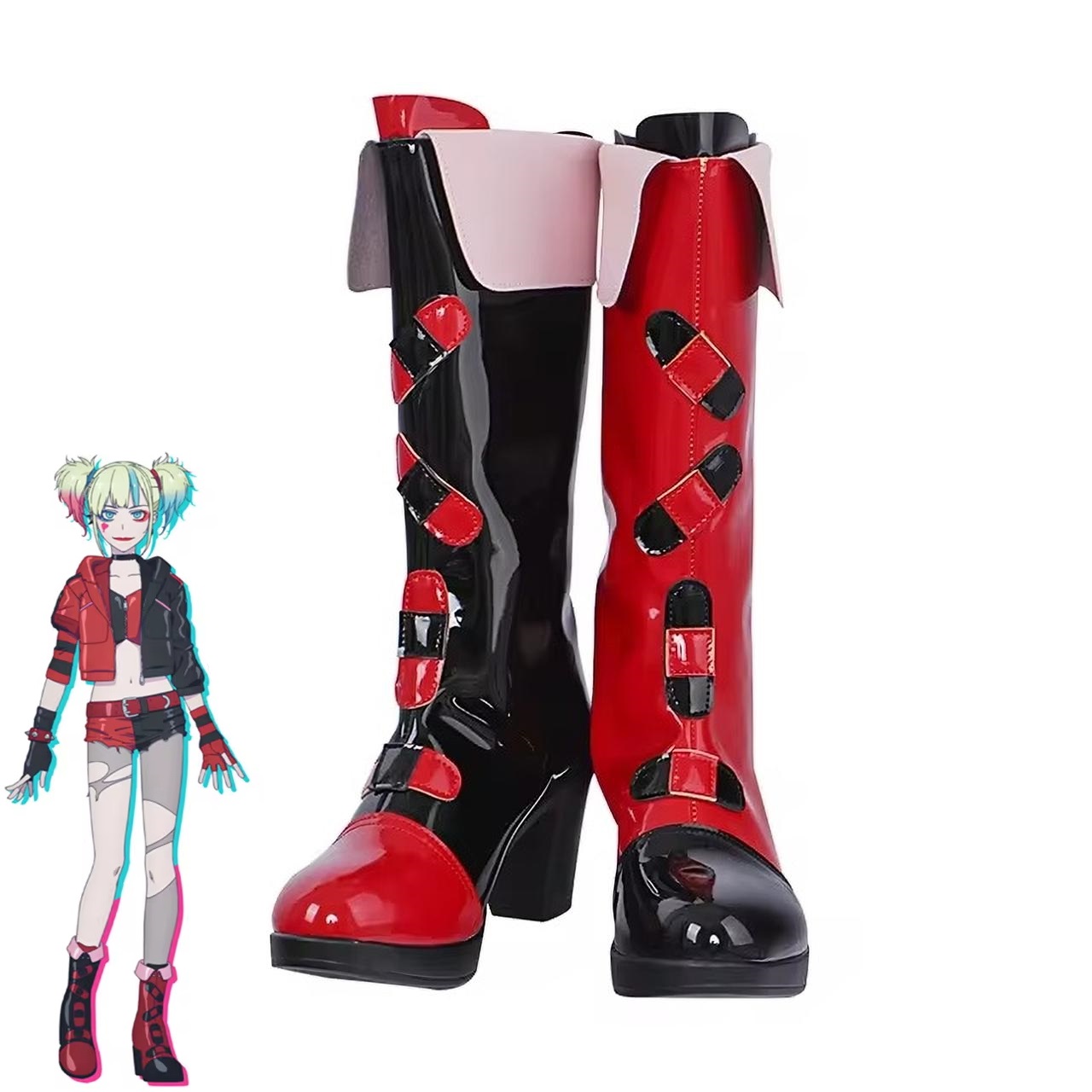 Women'S Harley Quinn Accessories - Для Harley Quinn Косплей обувь аниме