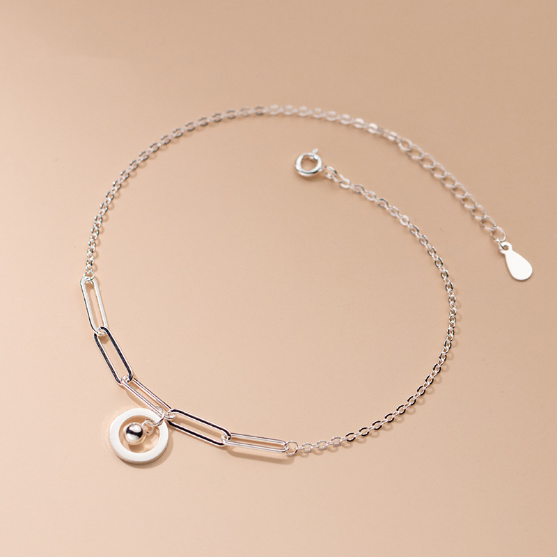 Beaded Anklet Chain - Ножные браслеты, серебро 925, Модные женские