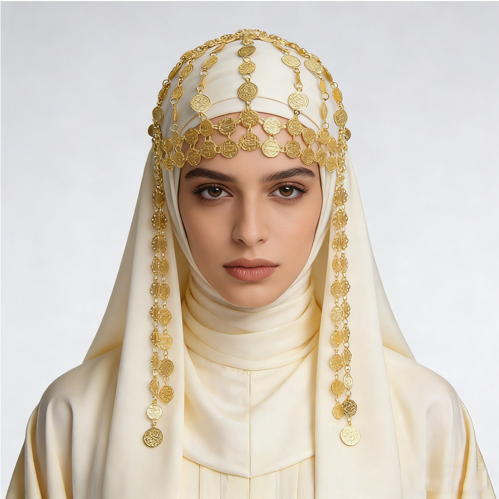 Women Accessories Pakistan - Позолоченная монета из сплава, красивая шляпа