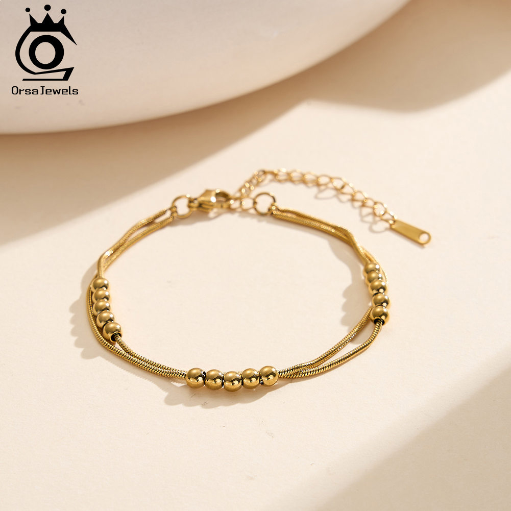ORSA JEWELS Винтажные многосло – обзор и цена Beaded Anklet Chain