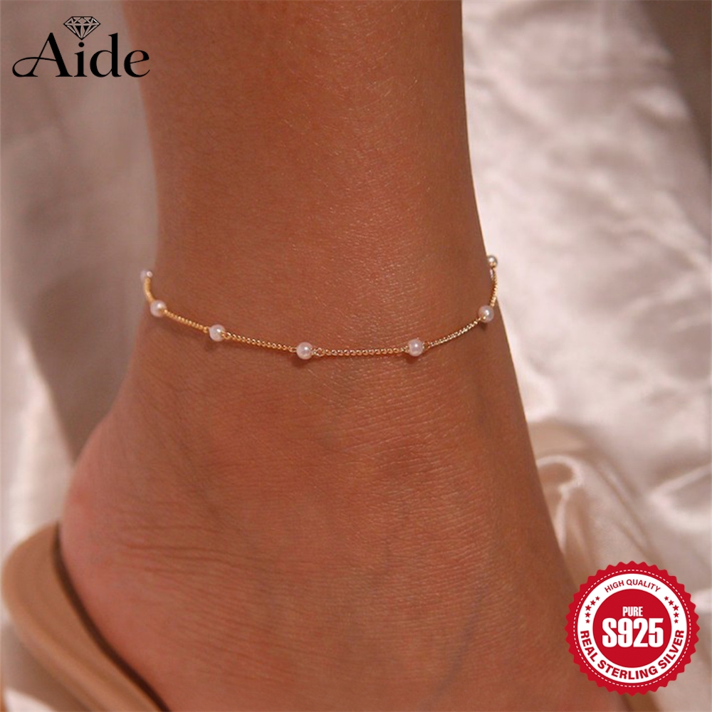 Браслет на щиколотку AIDE из с – обзор и цена Beaded Anklet Chain