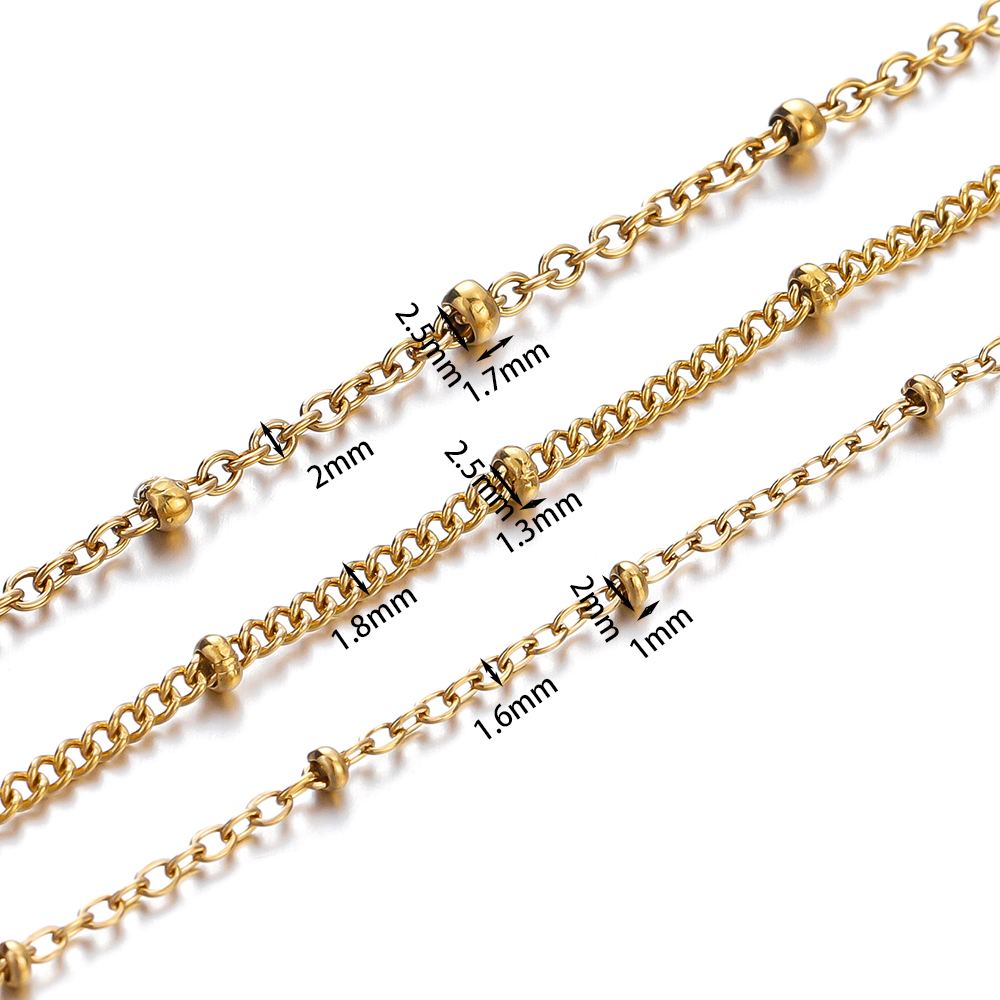 Не выцветает 2 метра цепь из н – обзор и цена Beaded Anklet Chain