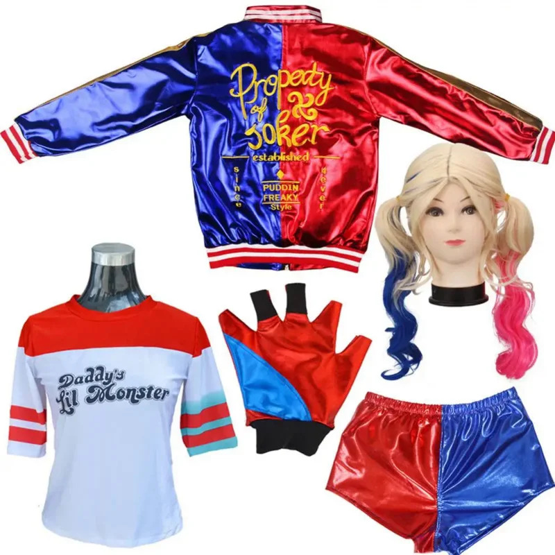 Костюм Харли для косплея «Саиц – обзор и цена Women'S Harley Quinn Accessories