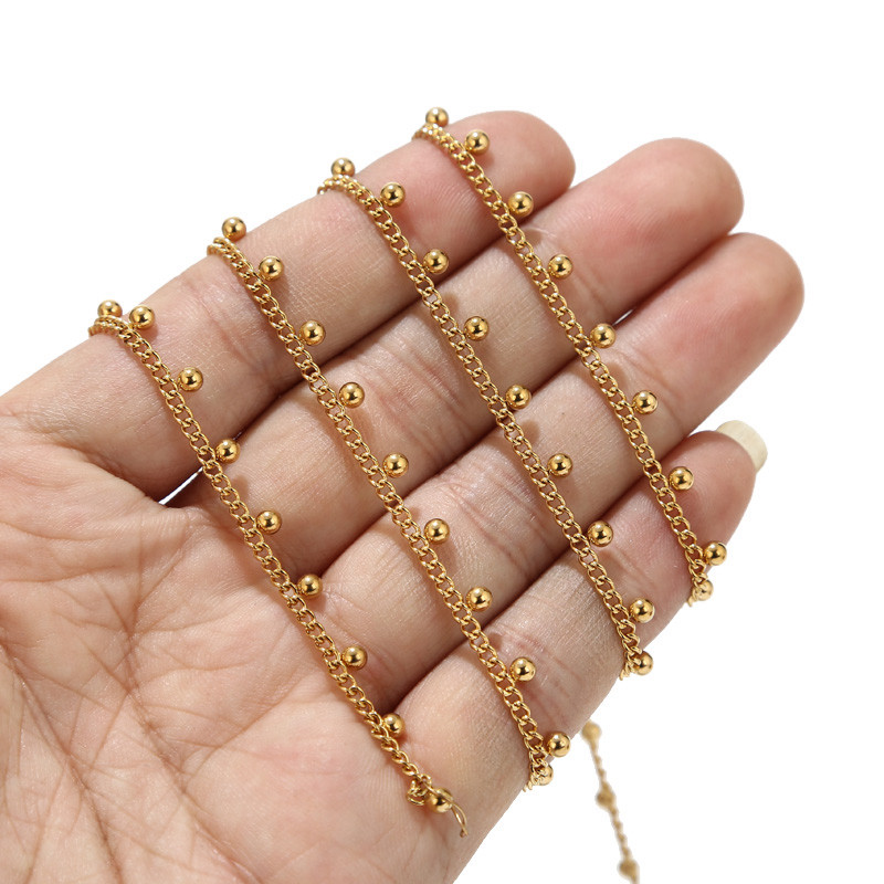 1 метр нержавеющая сталь паден – обзор и цена Beaded Anklet Chain