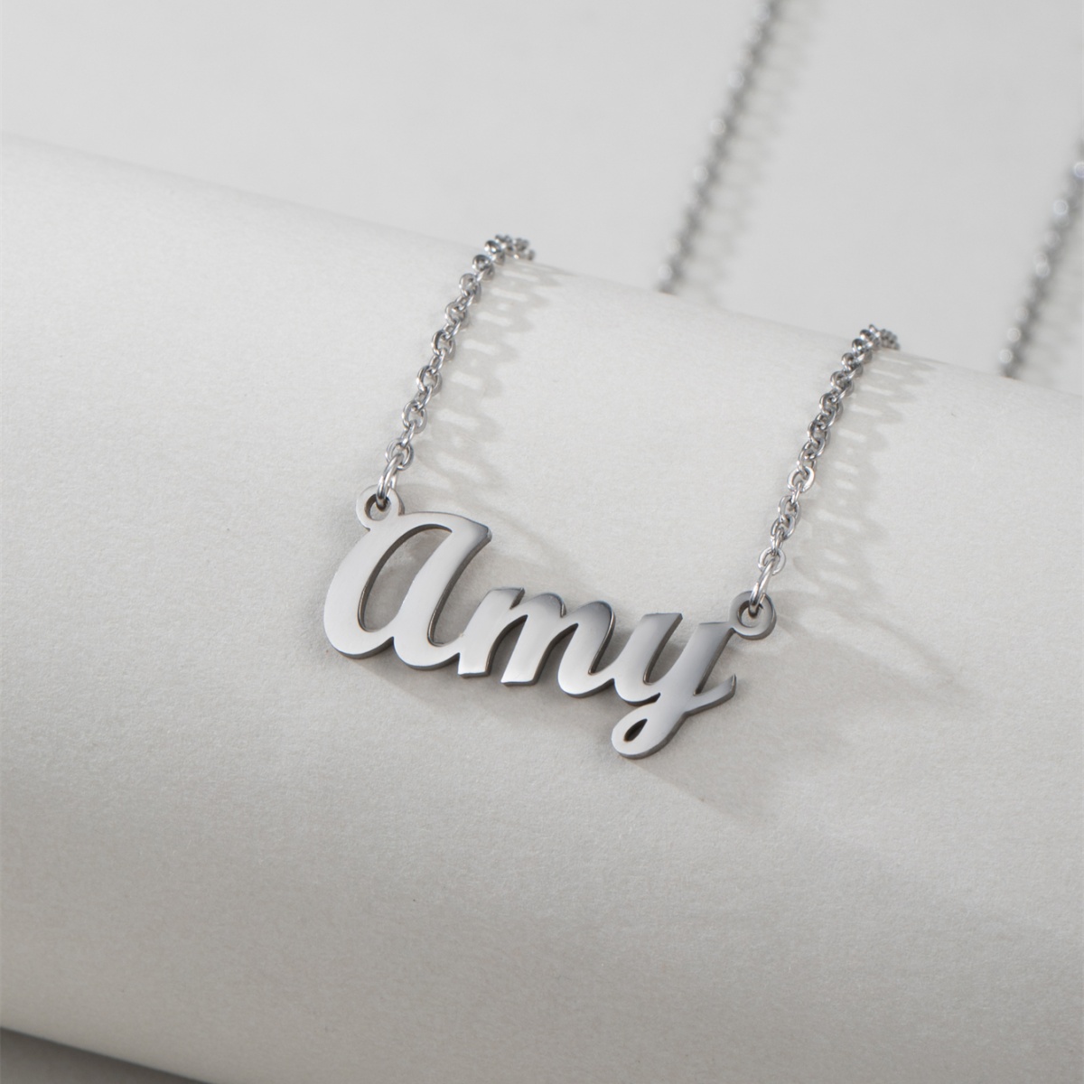 1 стальное ожерелье с английск – обзор и цена Women Accessories Name In English