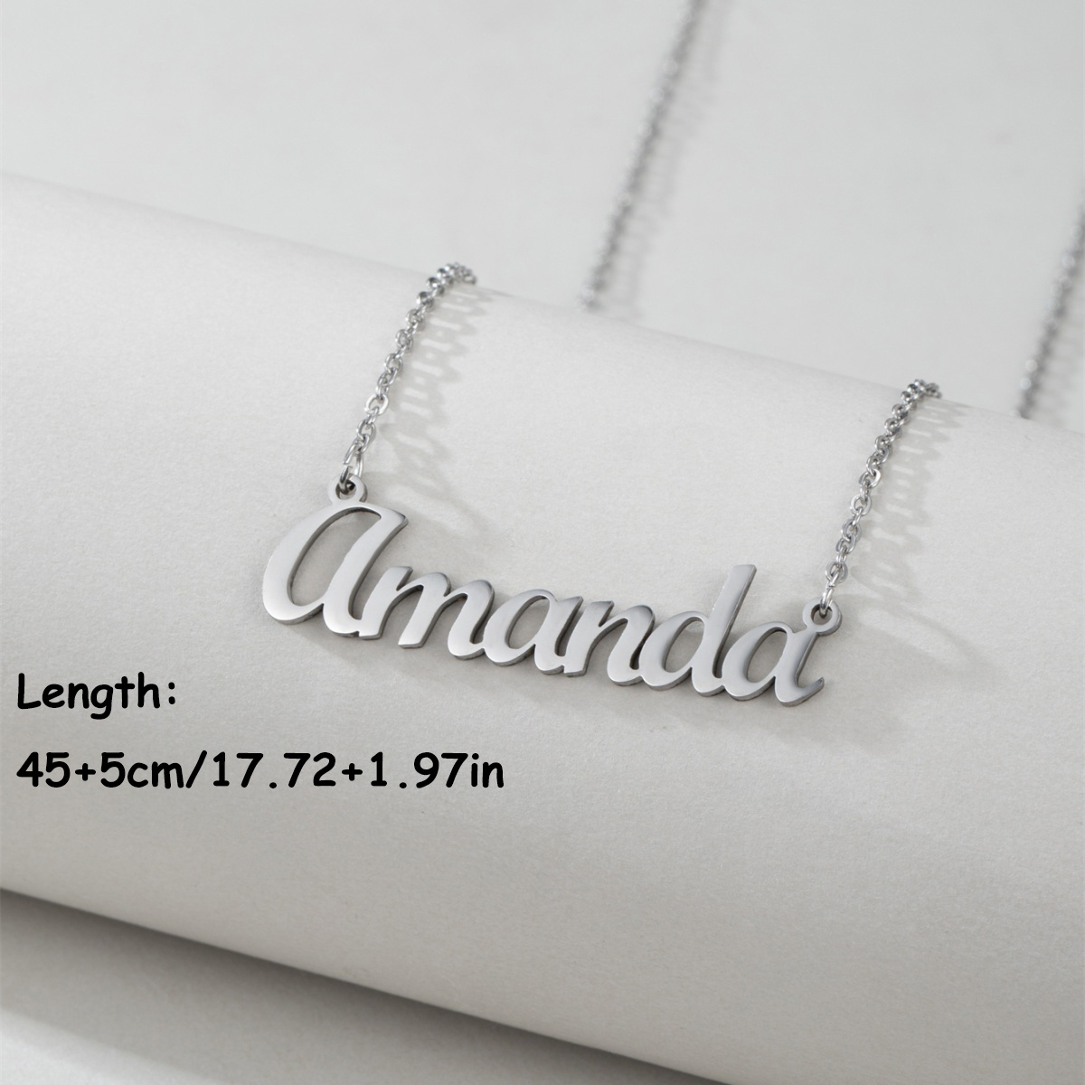 1 стальное ожерелье с английск – обзор и цена Women Accessories Name In English